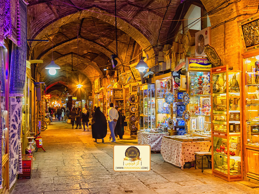 خرید گز در بازار بزرگ اصفهان