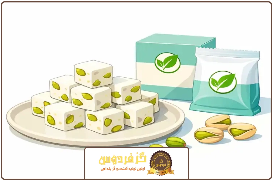 مقایسه با محصولات صنعتی | گز بلداجی بدون شکر