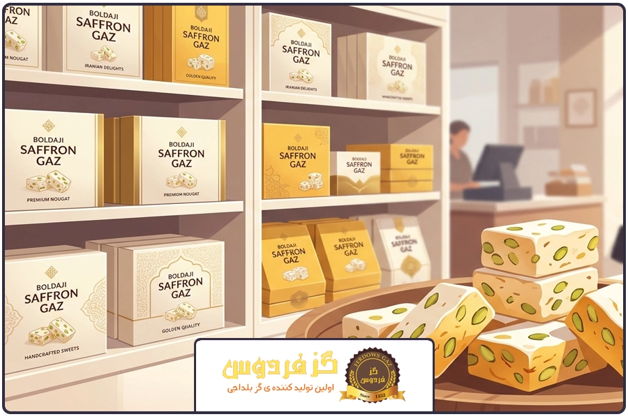 بررسی عوامل موثر | خرید گز زعفرانی بلداجی