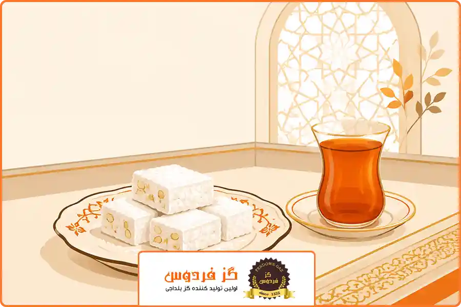 گز مناسب هتل | گز آردی برای سرو در کنار چای