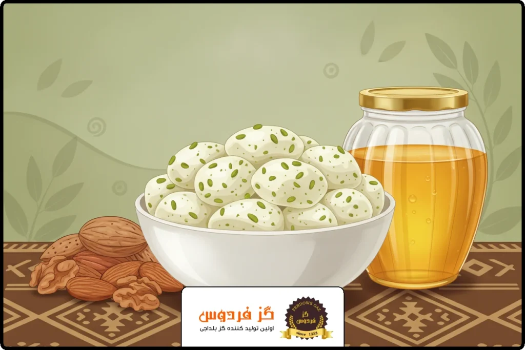 گز فردوس | بهترین سوغات چهارمحال