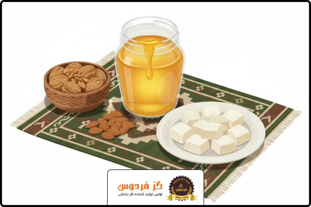 گز بلداجی | بهترین سوغات چهارمحال