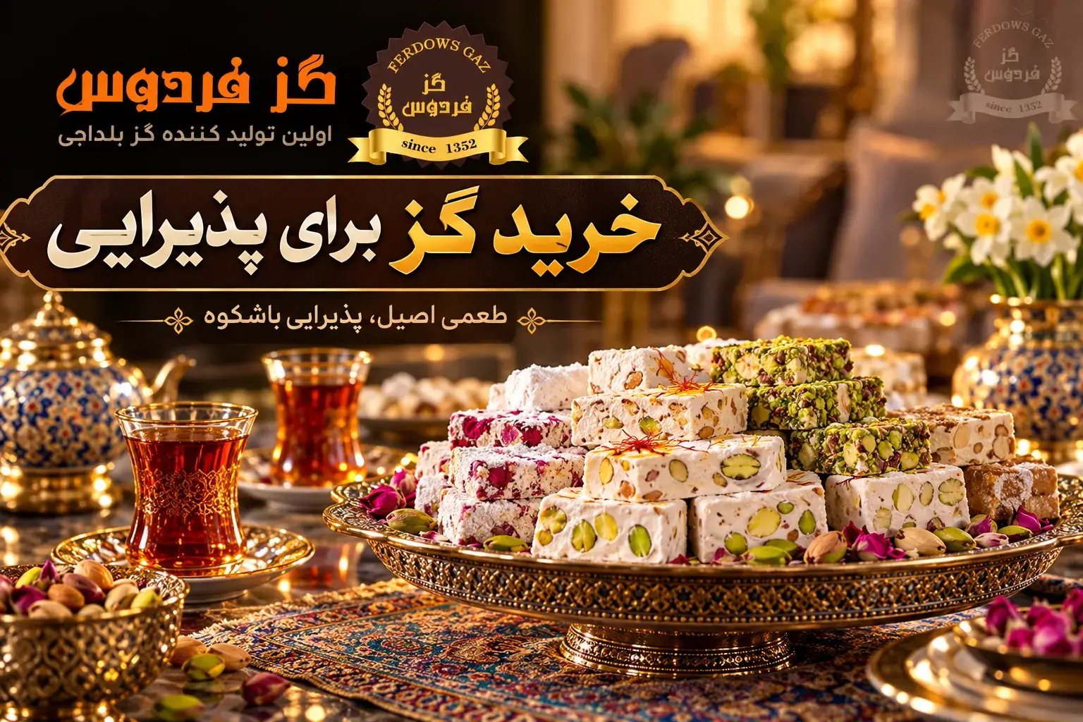 خرید گز برای پذیرایی | فردوس گز